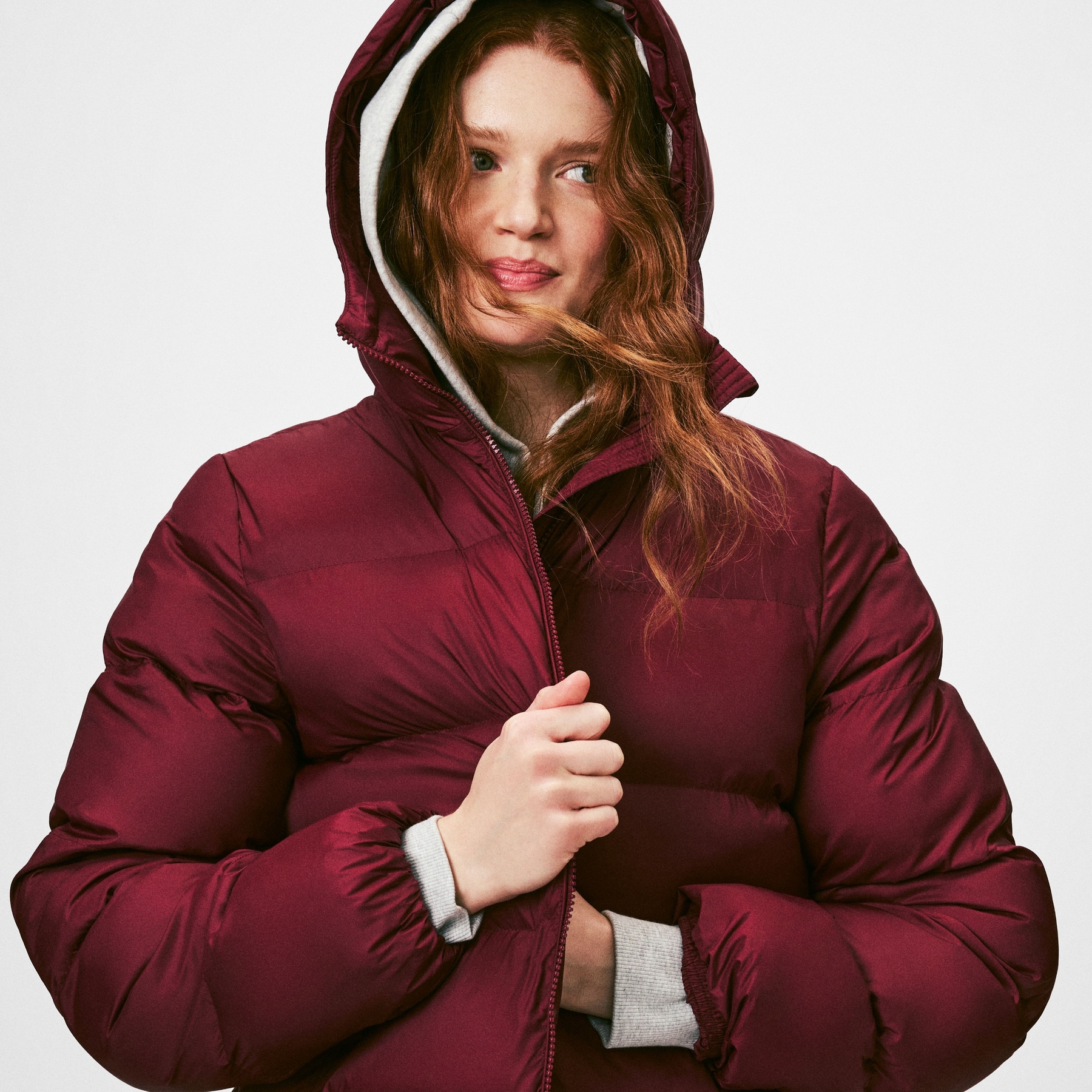 Hooded Long Puffer Jacket