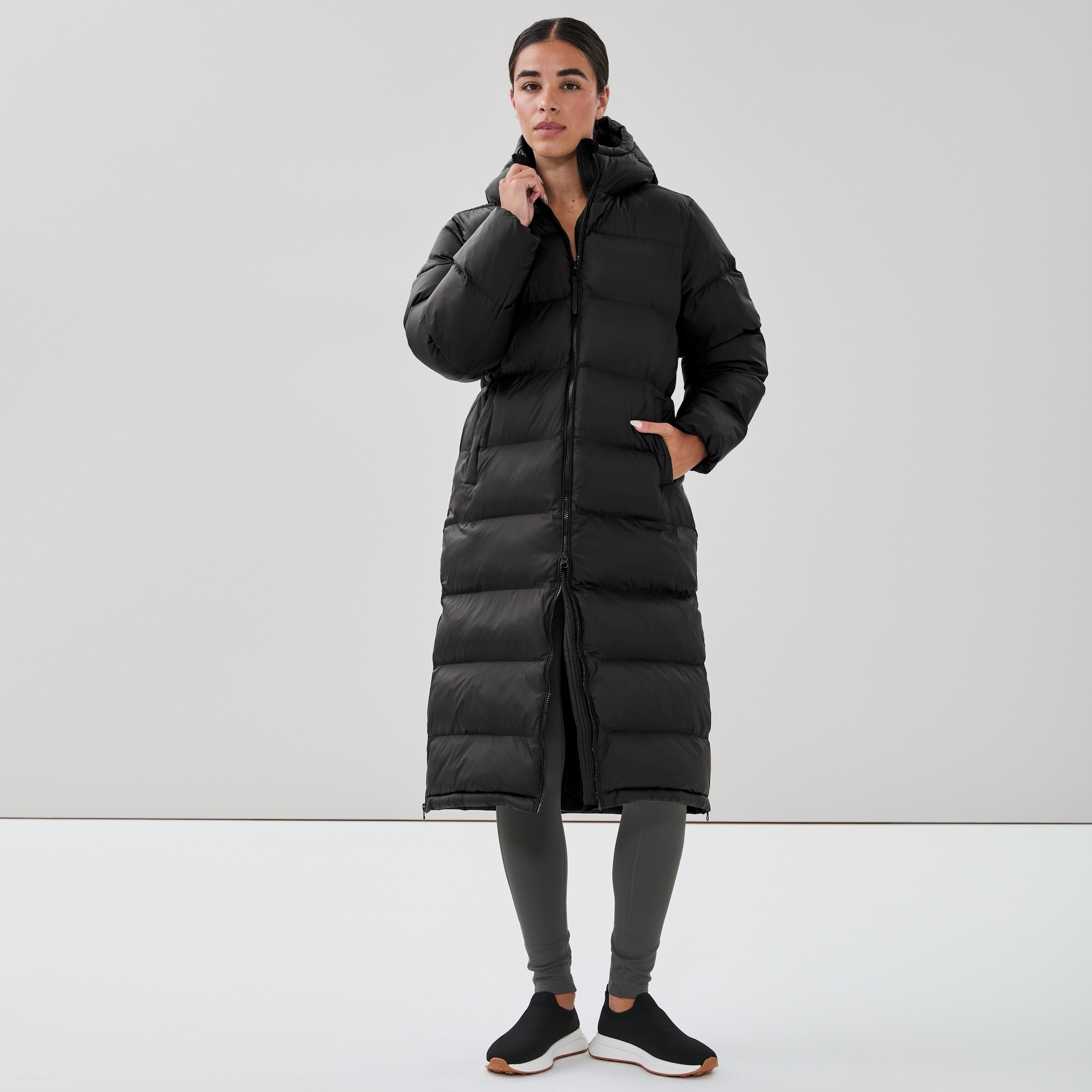 Hooded Long Puffer Jacket
