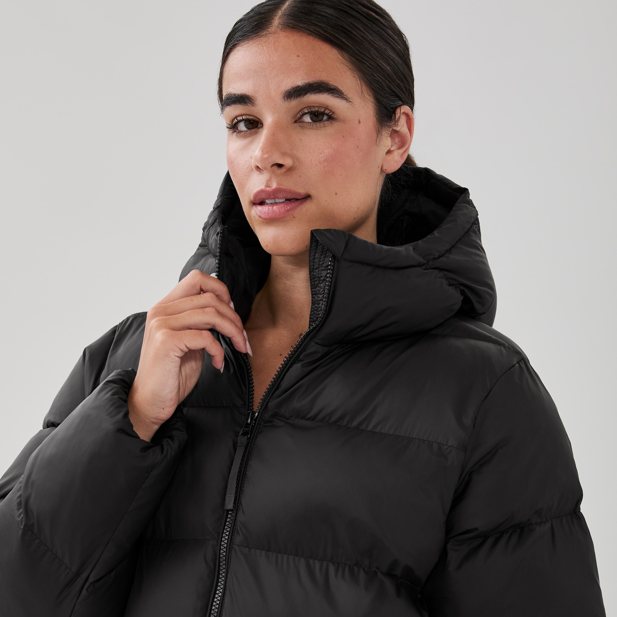 Hooded Long Puffer Jacket