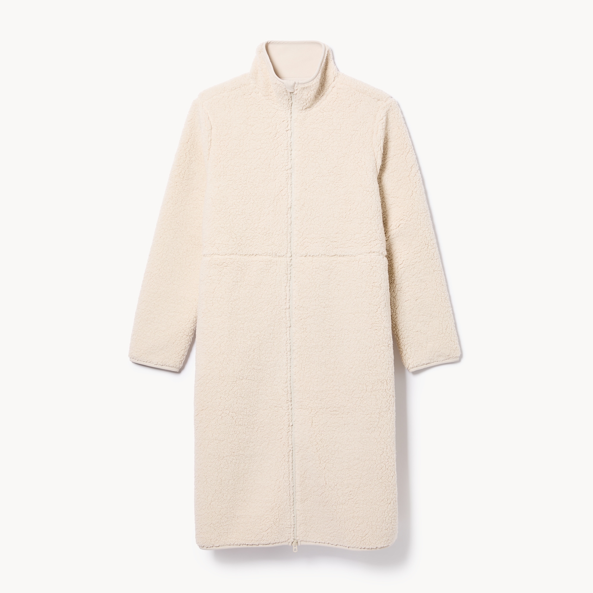 Teddy Fleece Midi Jacket