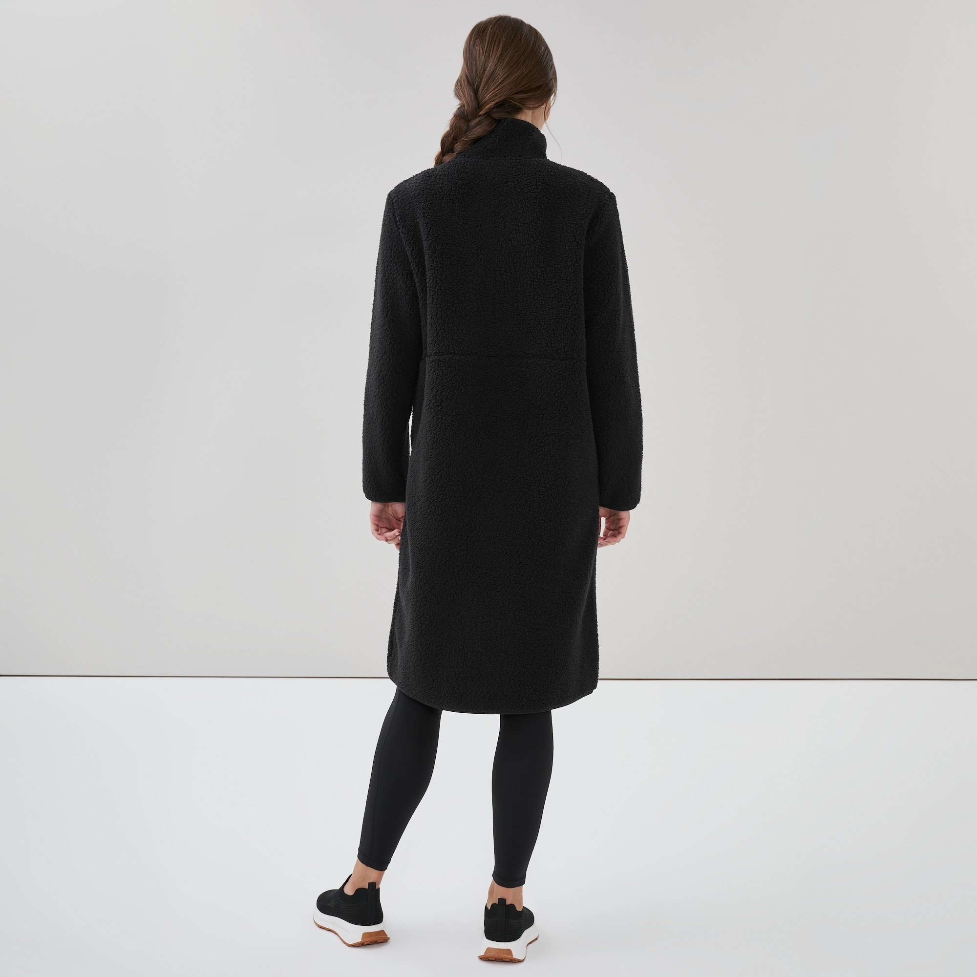 Teddy Fleece Midi Jacket