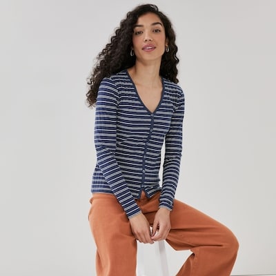 Joe Fresh Cardigan à rayures 1 ea, 25,00 $/1ch