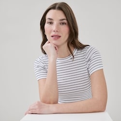 Joe Fresh T-shirt côtelé à coupe ajustée 1 ea, 16,00 $/1ch