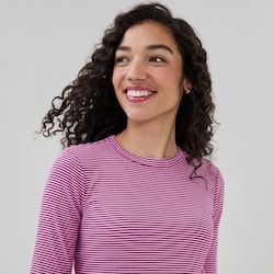 Joe Fresh Striped Slim-Fit Ribbed Long Sleeve Top 1 ea, $19.00/1ea