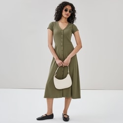 Joe Fresh Button Front Midi Dress 1 ea, $35.00/1ea