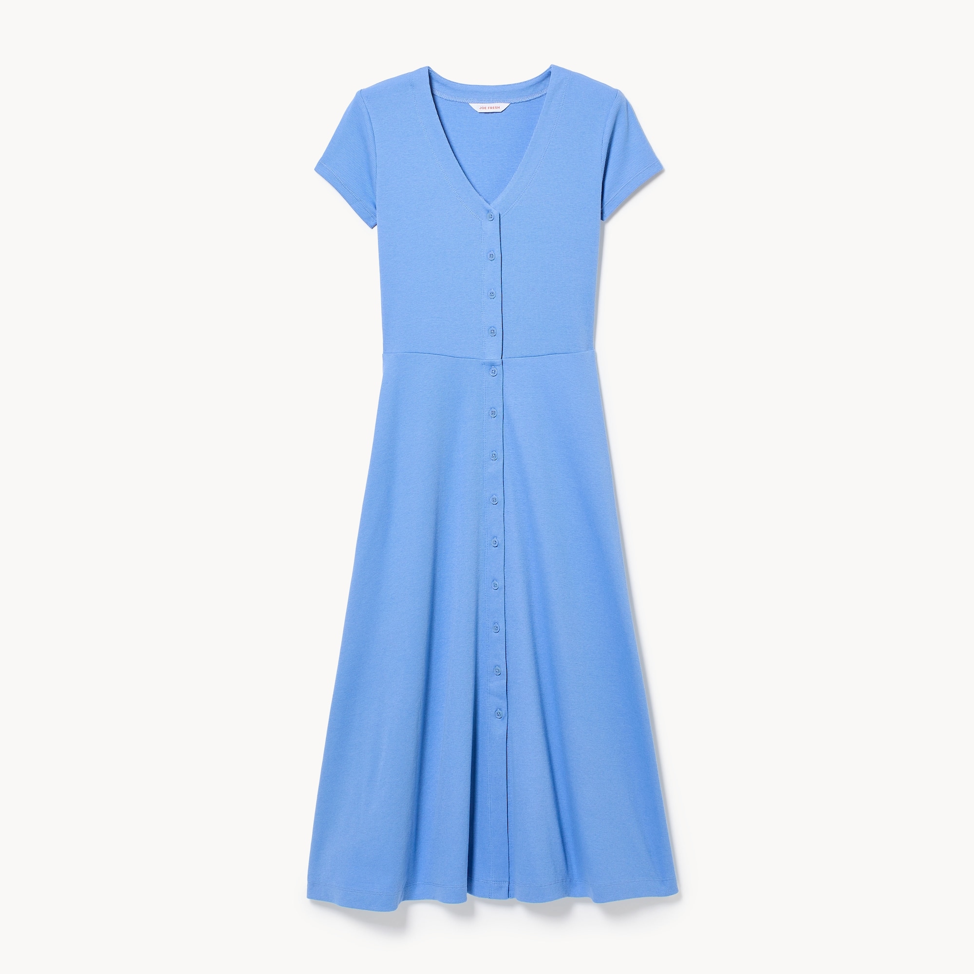 Button Front Midi Dress