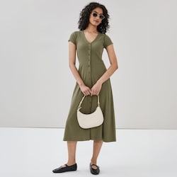 Joe Fresh Robe midi boutonnée sur l’avant 1 ea, 35,00 $/1ch