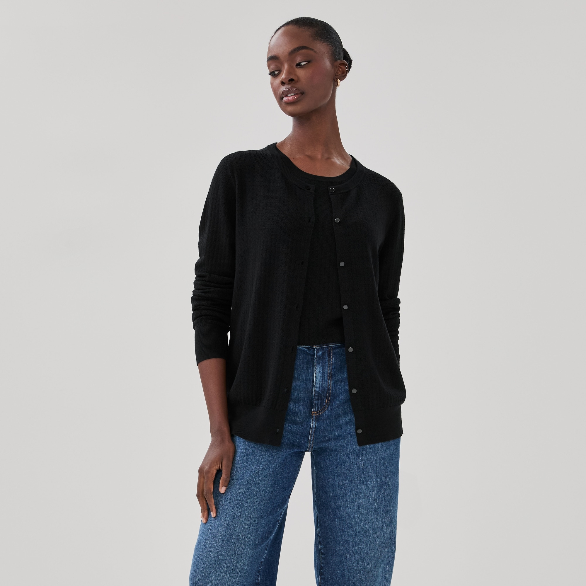 Pointelle Cardigan
