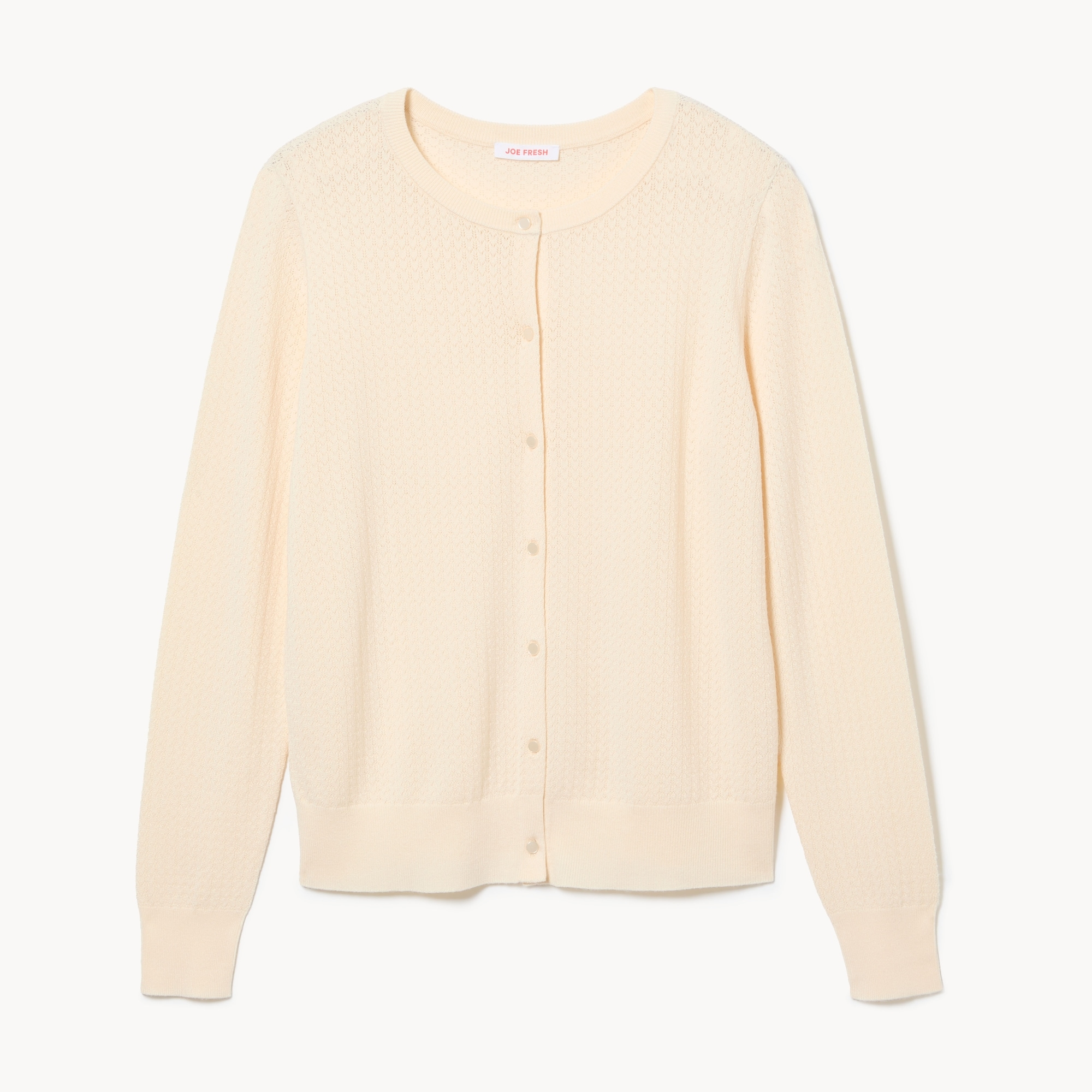 Cardigan en mailles pointelle