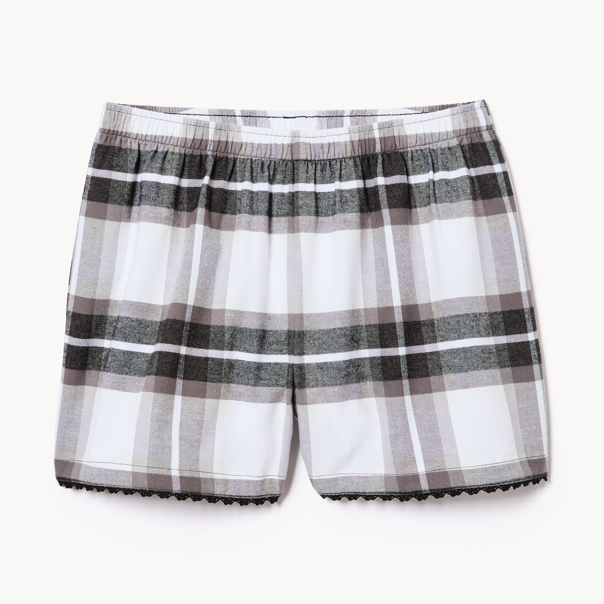 Short de nuit en flanelle