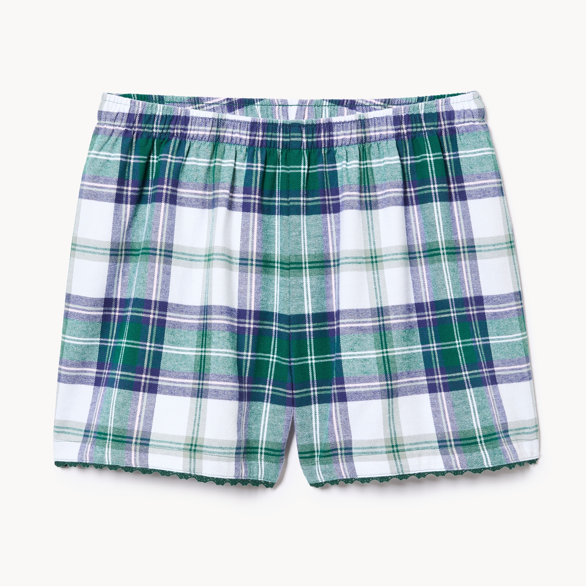 Short de nuit en flanelle
