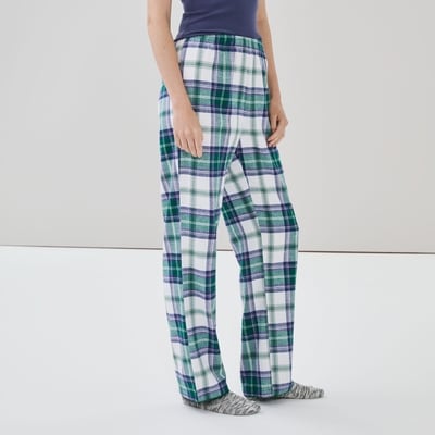 Pantalon de nuit en flanelle - Vert
