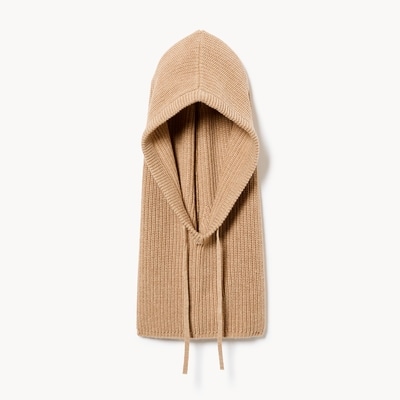 Ribbed Face Cover - Khaki Brown