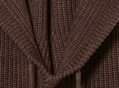 Couvre-visage en tricot côtelé