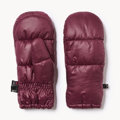 Puffer Mittens - Maroon