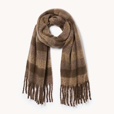 Fringe Scarf - Brown