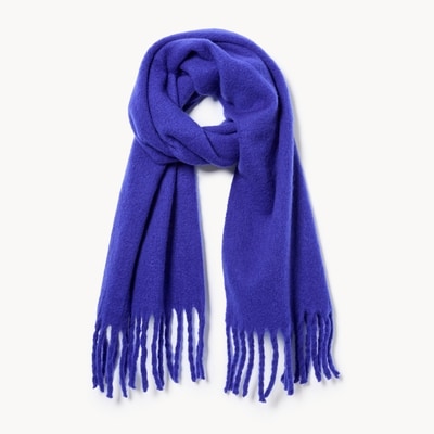 Fringe Scarf - Blue