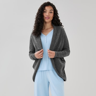 Lounge Cardigan - Charcoal Melange