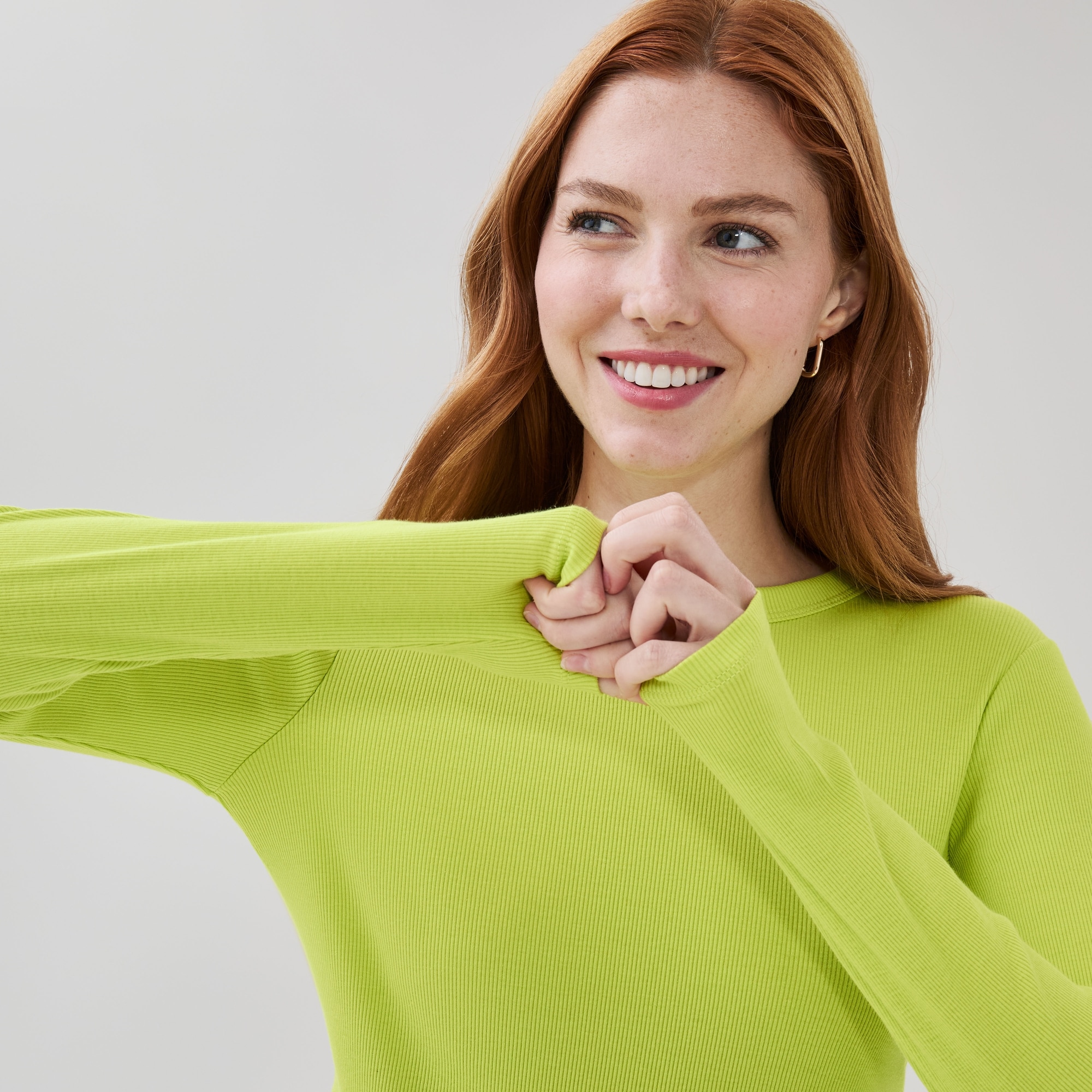 Ribbed Long Sleeve Top