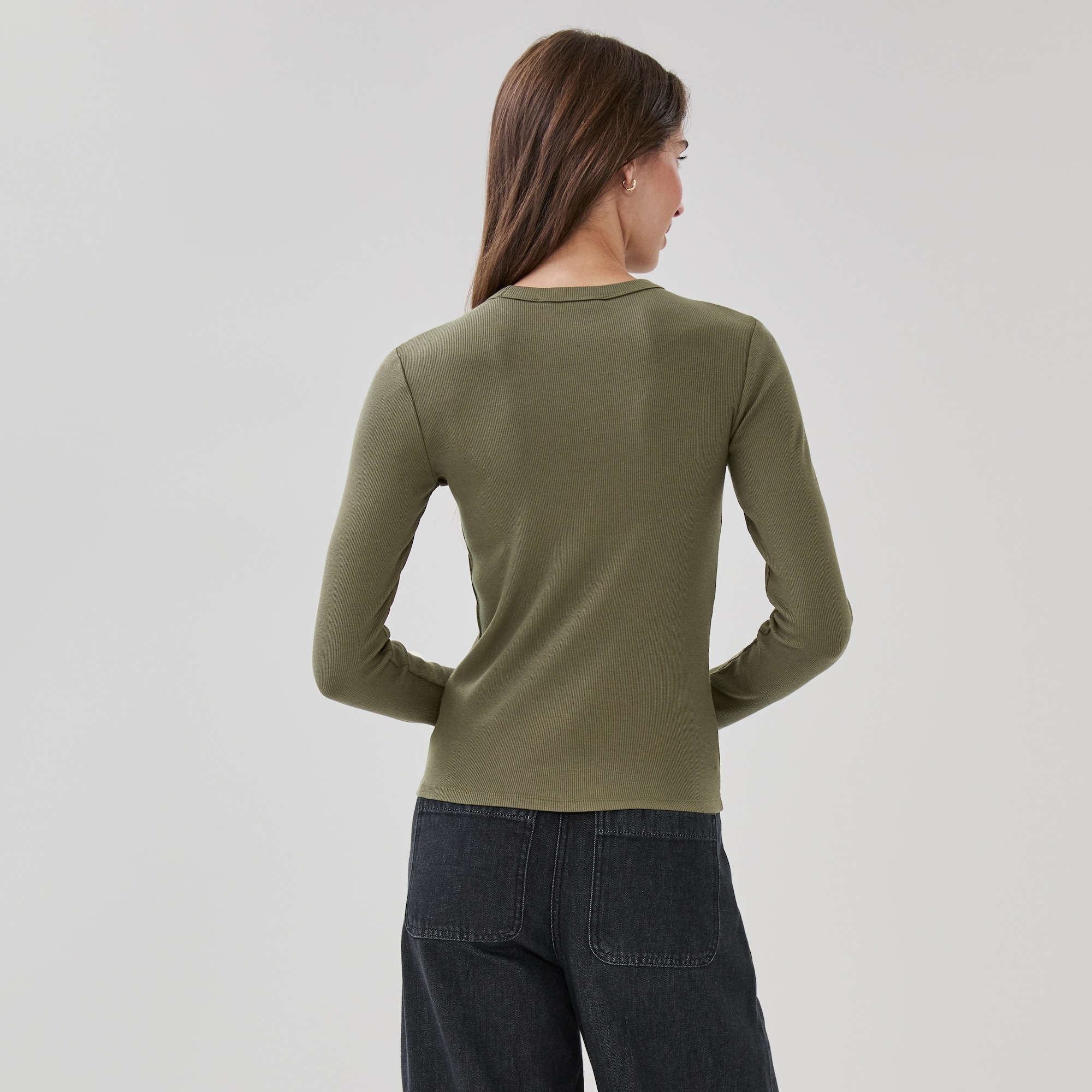 Ribbed Long Sleeve Top