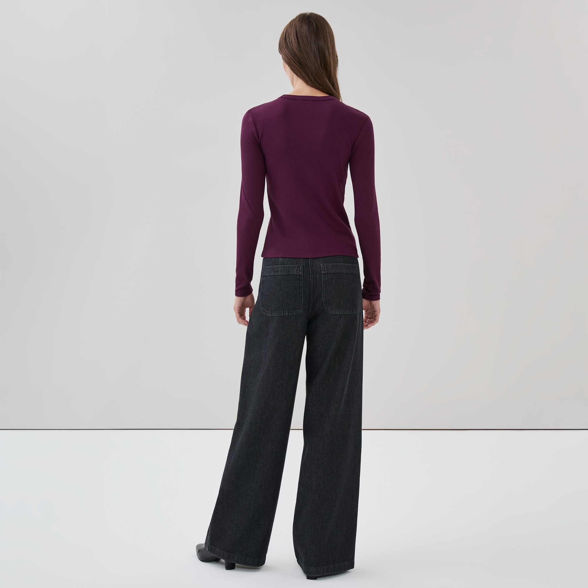 Ribbed Long Sleeve Top