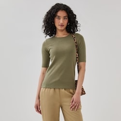 Joe Fresh Ribbed Quarter Sleeve T-Shirt 1 ea, $19.00/1ea