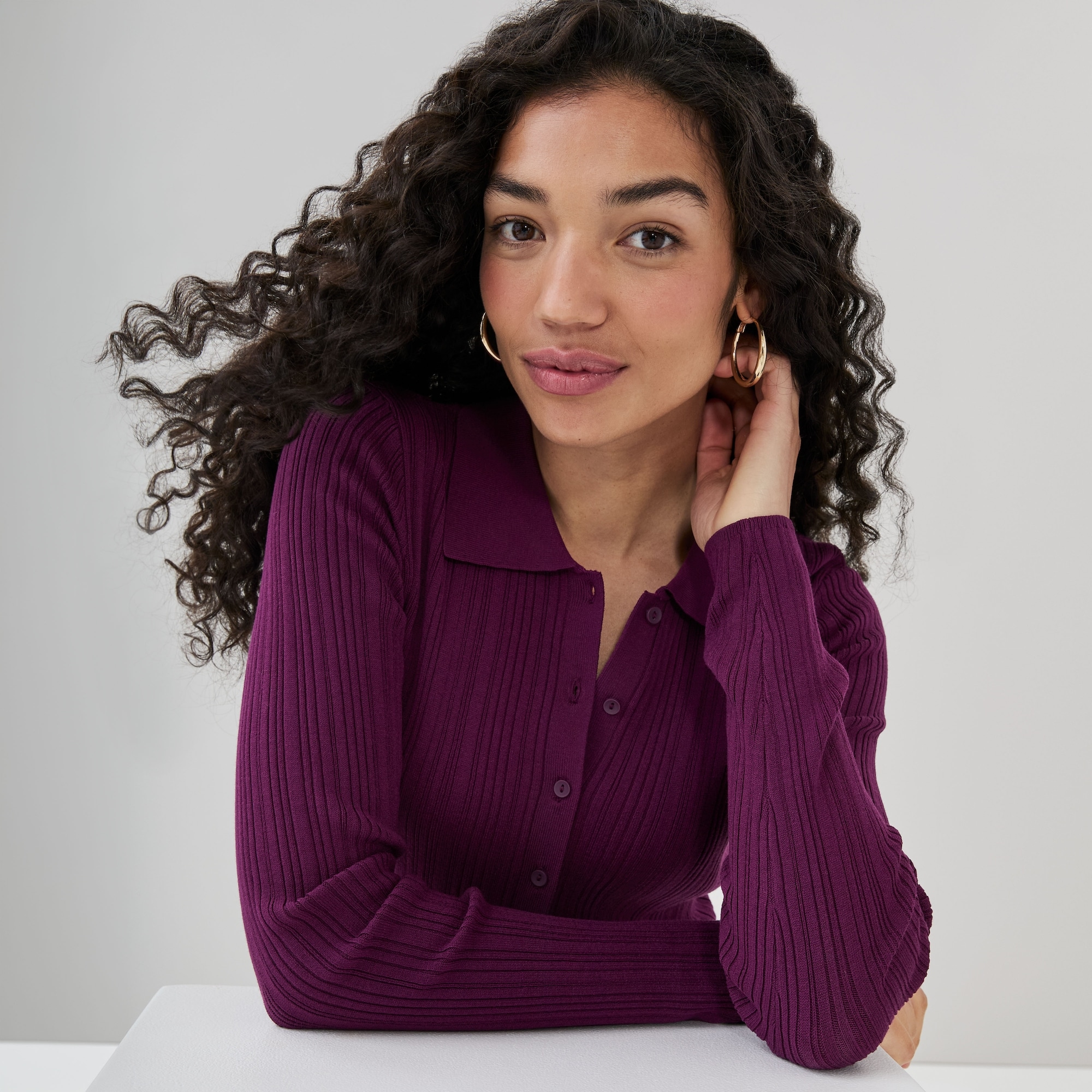 Polo Cardigan