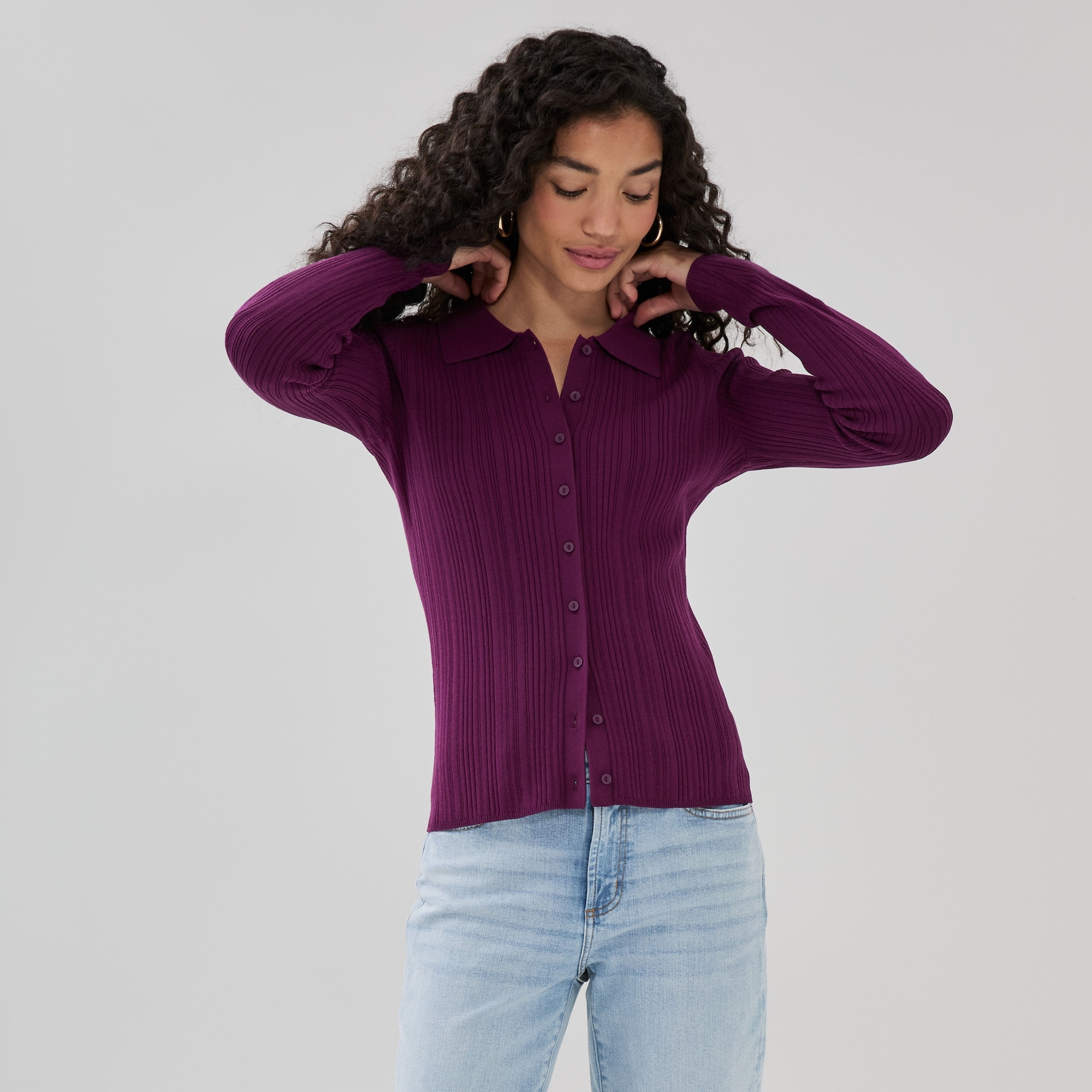 Polo Cardigan