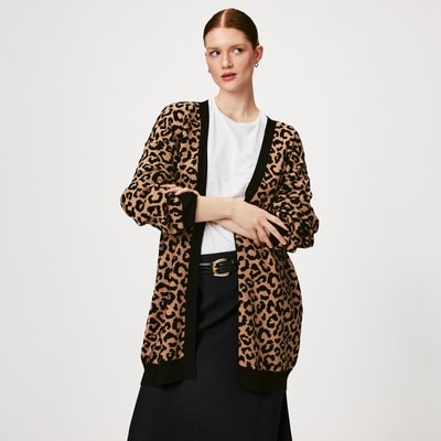 Joe Fresh Leopard Print Oversized Cardigan 1 ea, $49.00/1ea