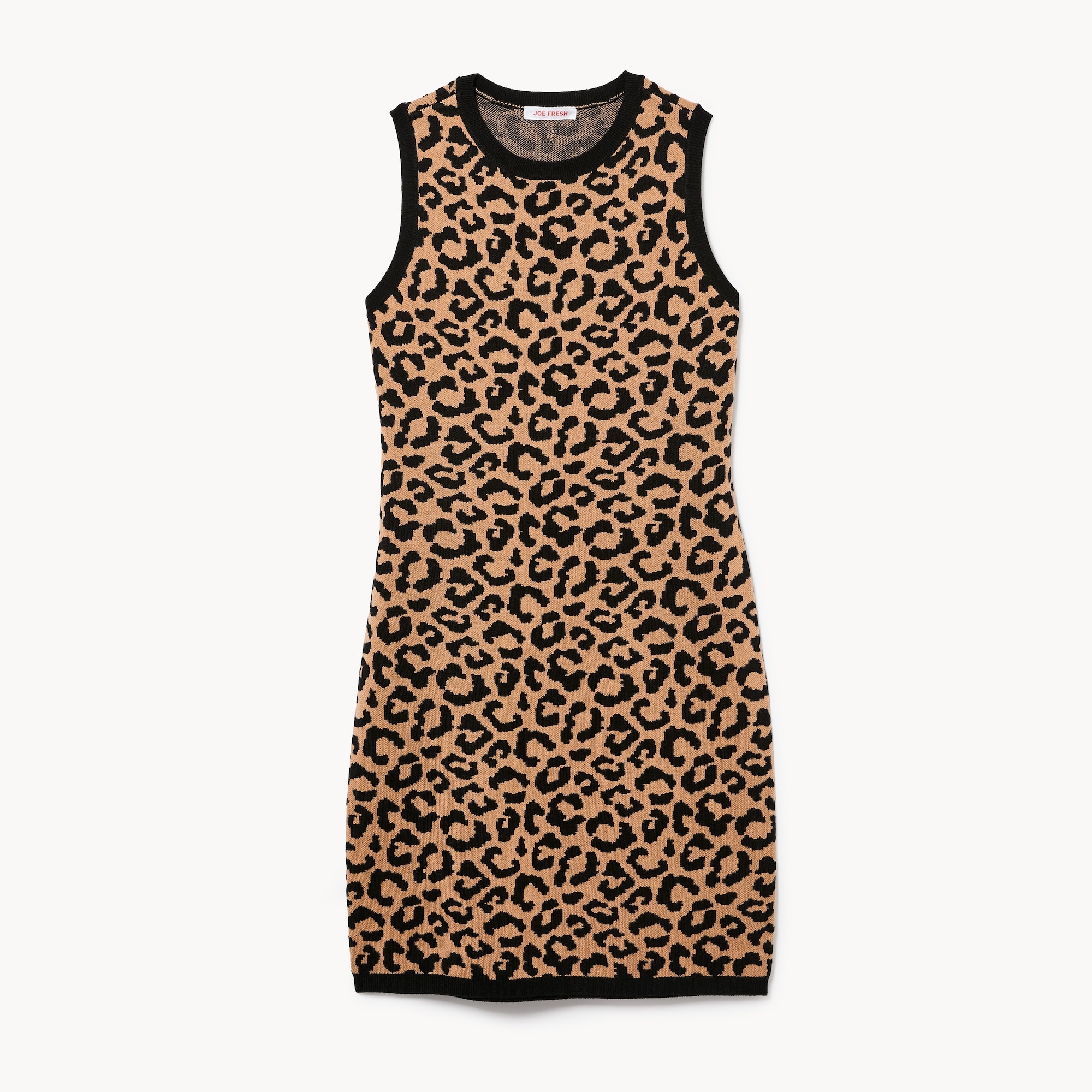 Leopard Print Sweater Dress