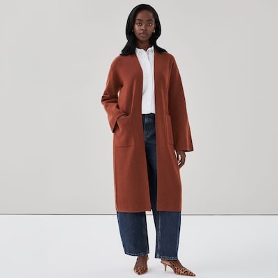 Cardigan long - Cuivre Foncé