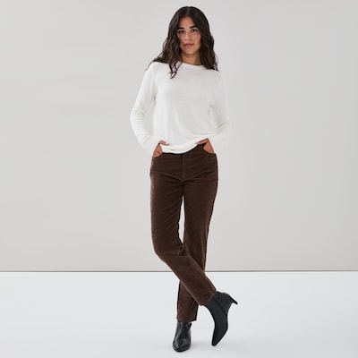 Cotton Cashmere Blend Sweater - Cream