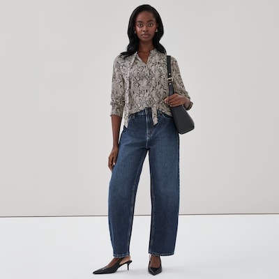 Blouse imprimée - Gris
