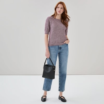 Textured Sweater - Maroon