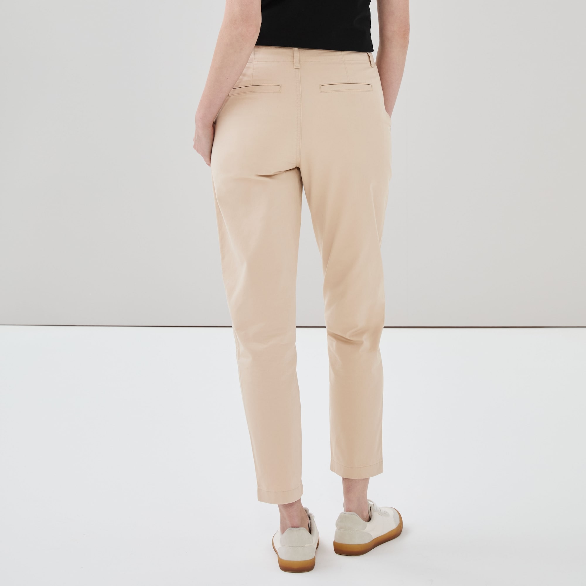 Pantalon en coutil à jambe étroite