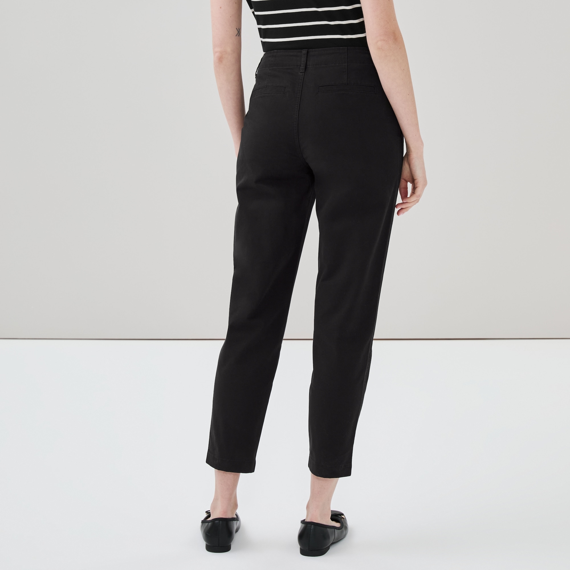 Pantalon en coutil à jambe étroite