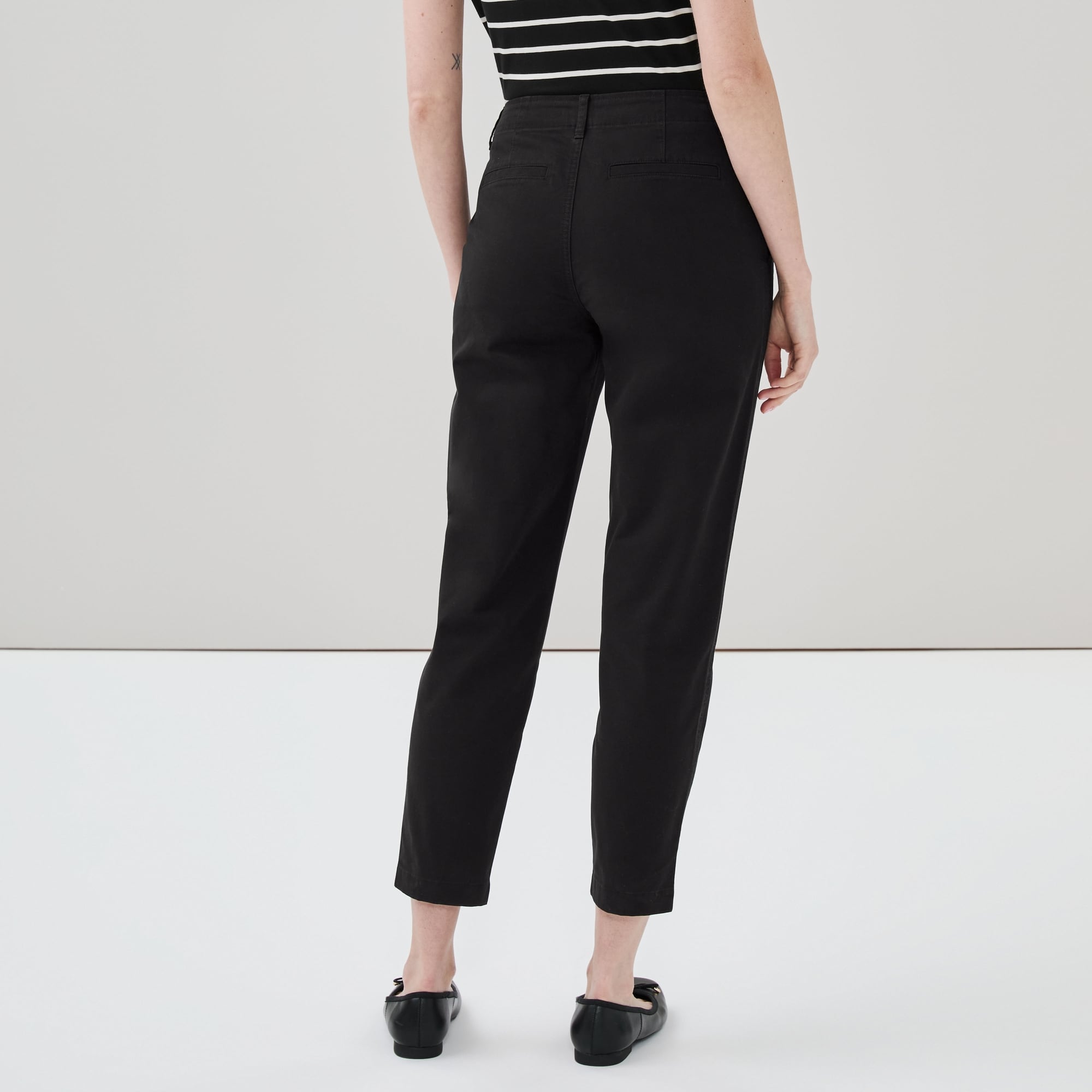 Pantalon en coutil à jambe étroite