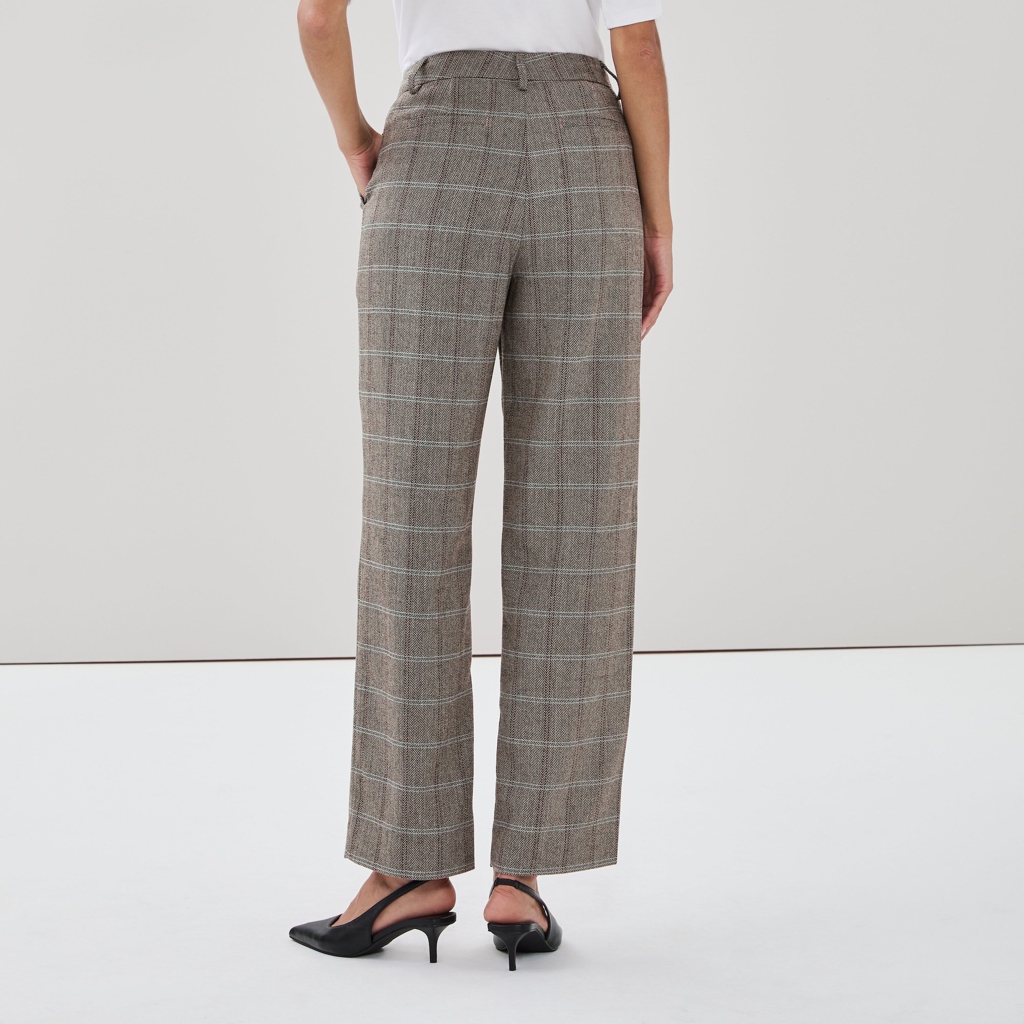 Wide Leg Suit Trouser