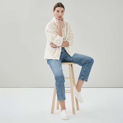 Matix Full-Zip Sweater - Ivory