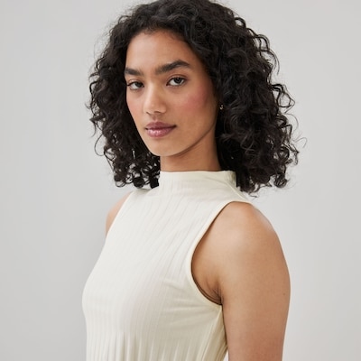 Funnel Neck Top - Cream