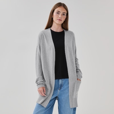 Cardigan ouvert sur l’avant - Mélange De Gris