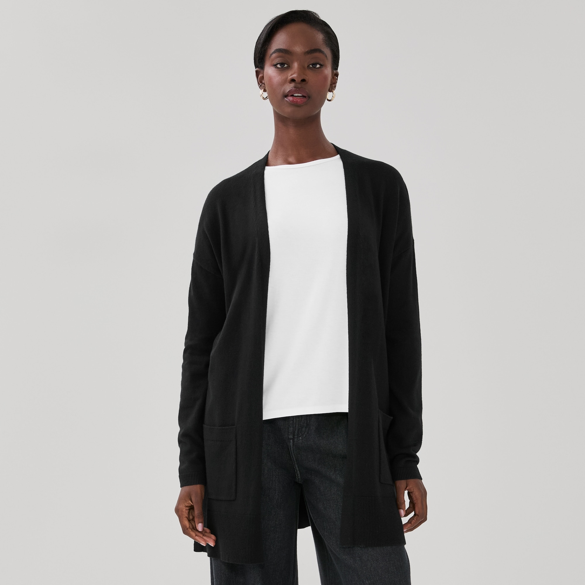 Cotton Cashmere Blend Cardigan