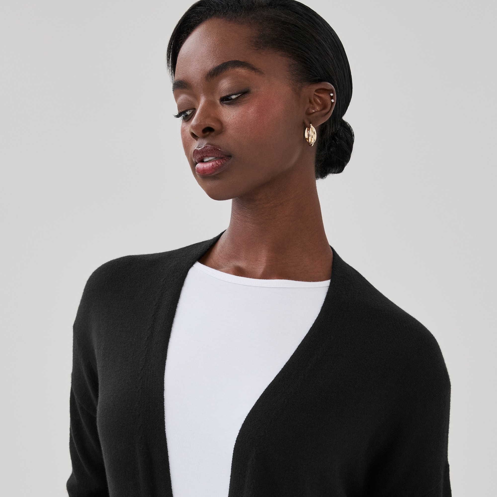 Cotton Cashmere Blend Cardigan