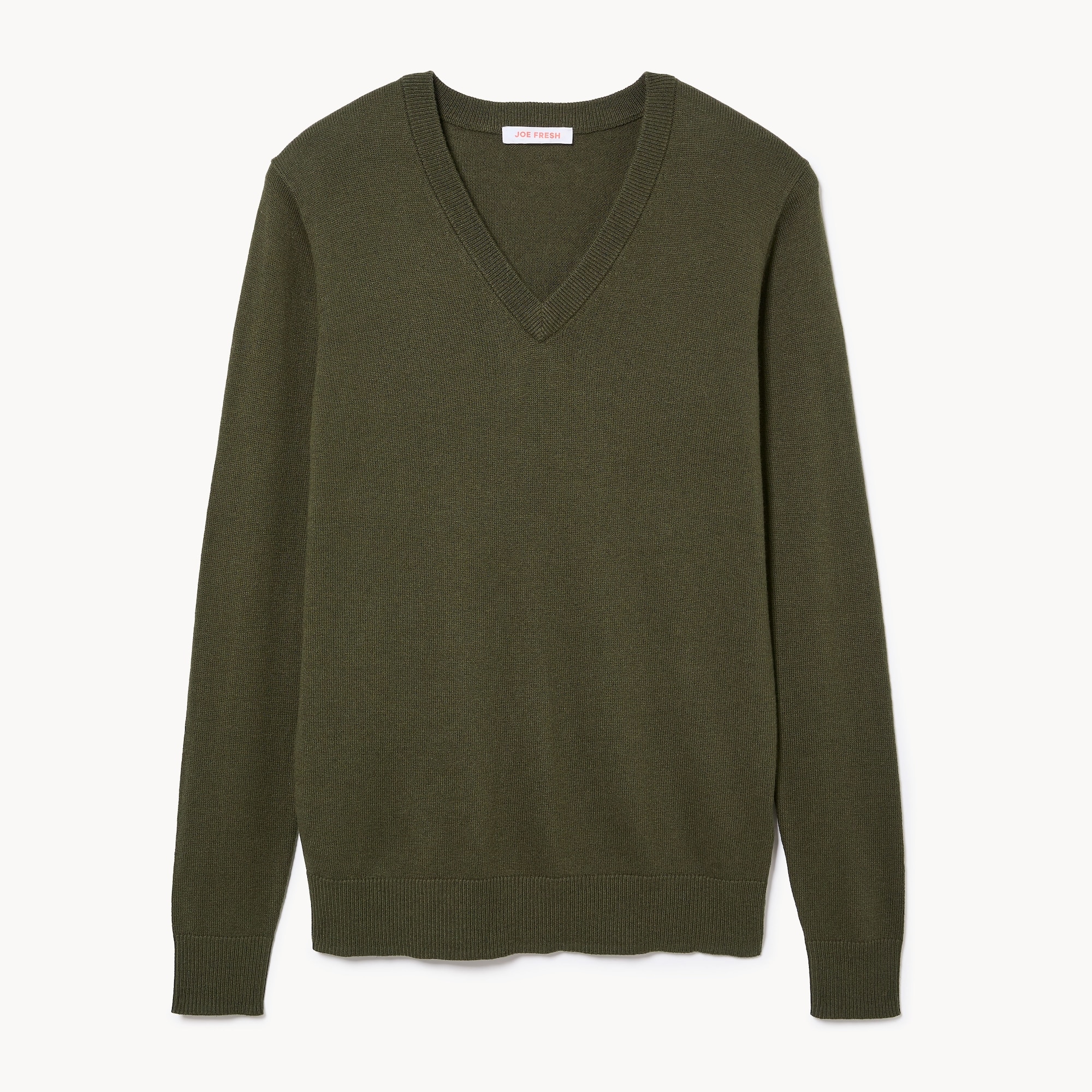 Cotton Cashmere Blend V-Neck Sweater