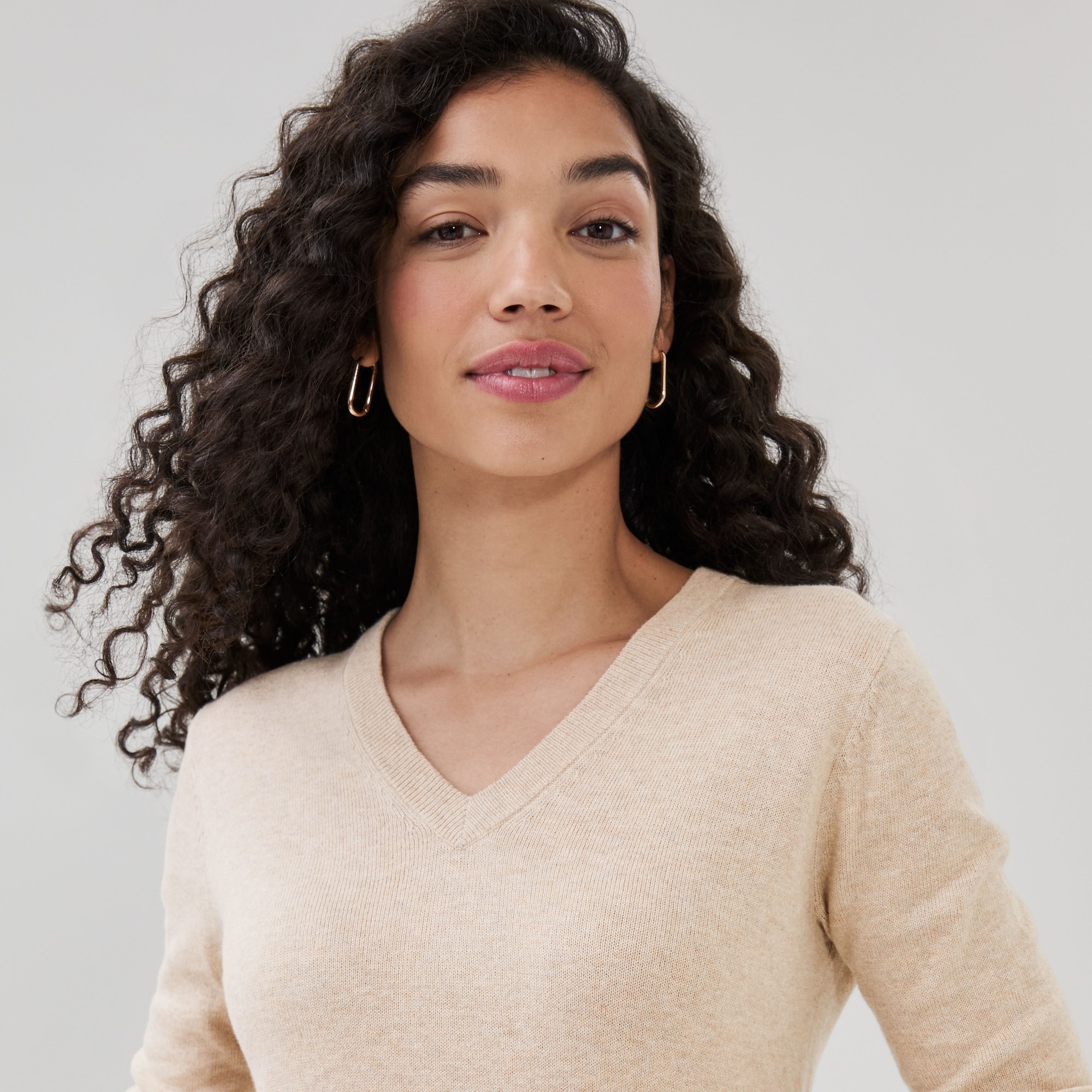 Chandail en coton et cachemire mélangé