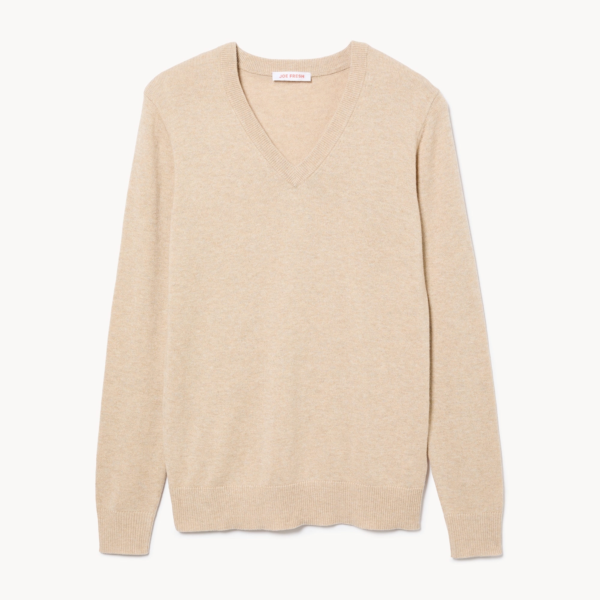 Cotton Cashmere Blend V-Neck Sweater