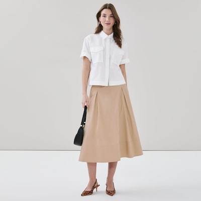 Short Sleeve Utility Shirt - Bright White