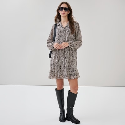 Joe Fresh Printed Long Sleeve Shirt Dress 1 ea, $49.00/1ea