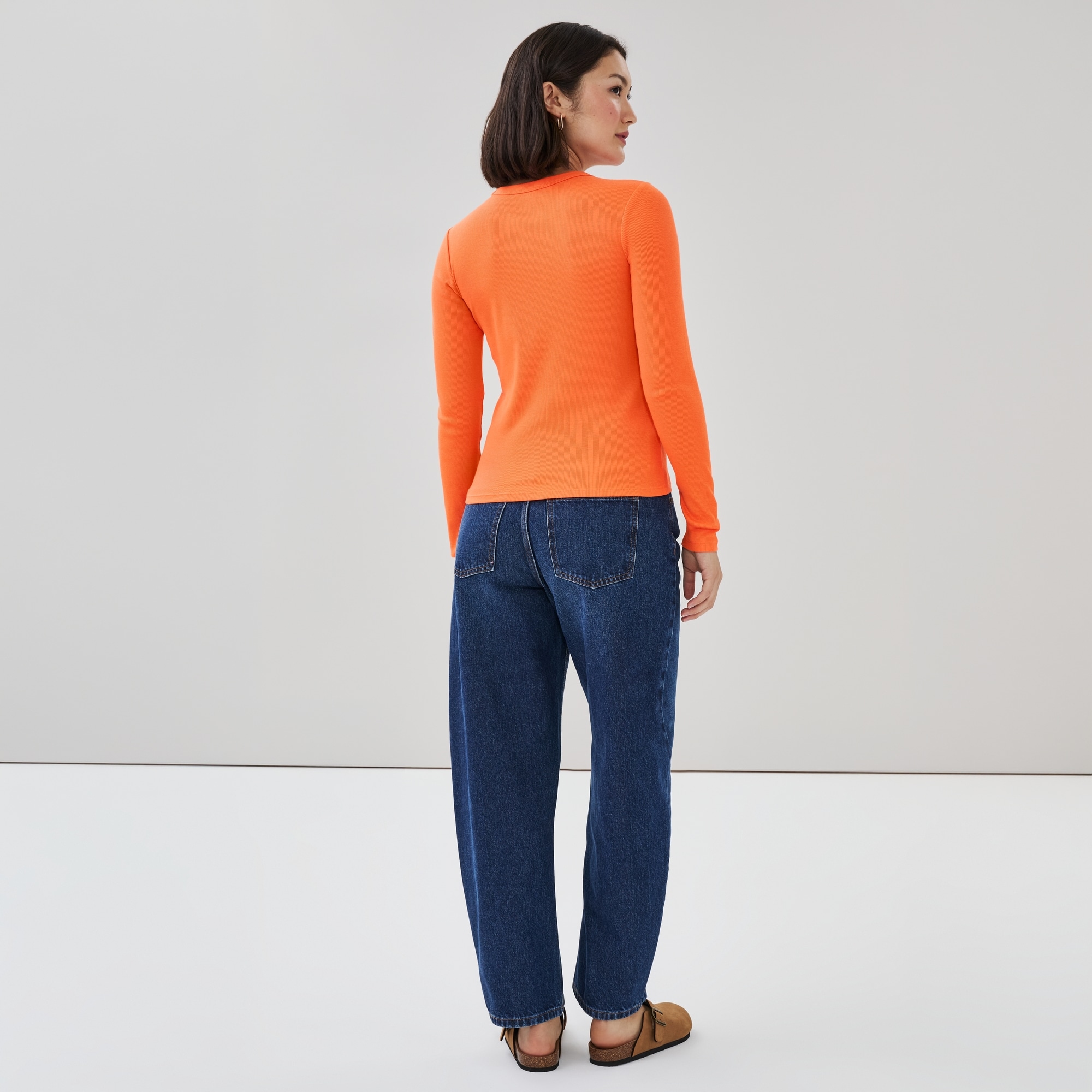 Ribbed Long Sleeve Top