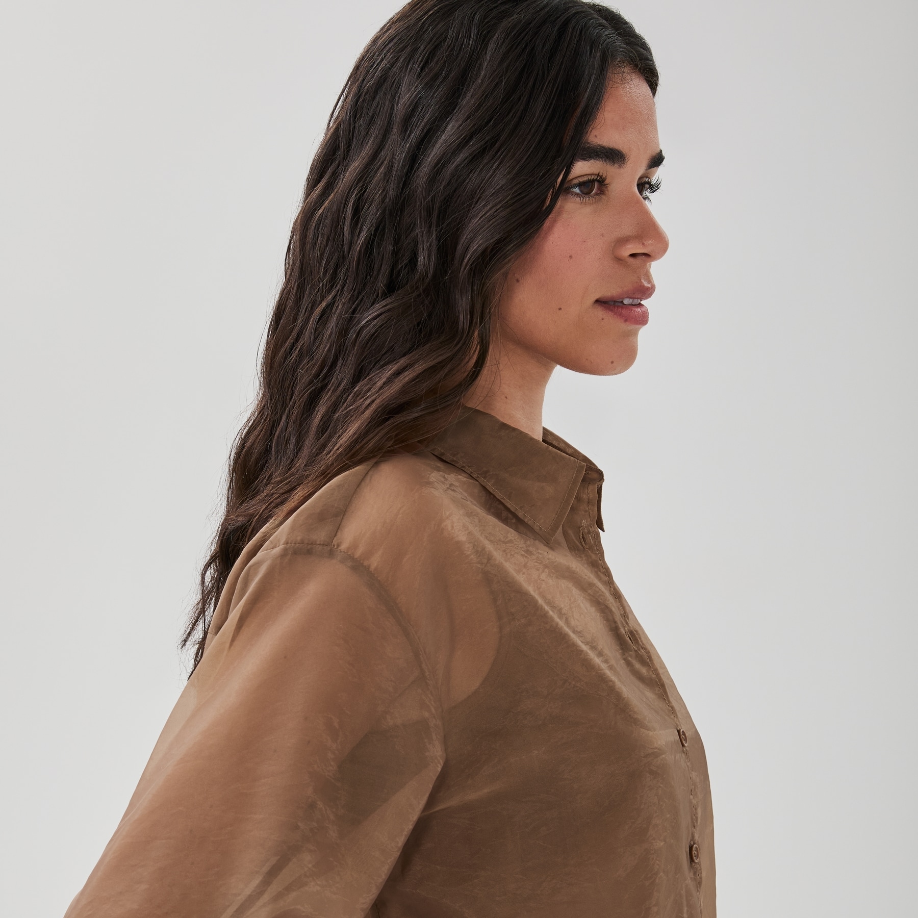 Chemisier ample en organza